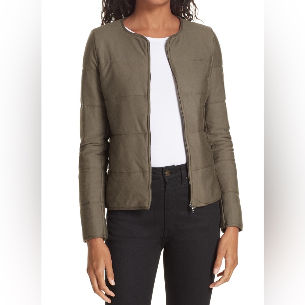 MAJESTIC FILATURES green Quilted Bolero Jacket